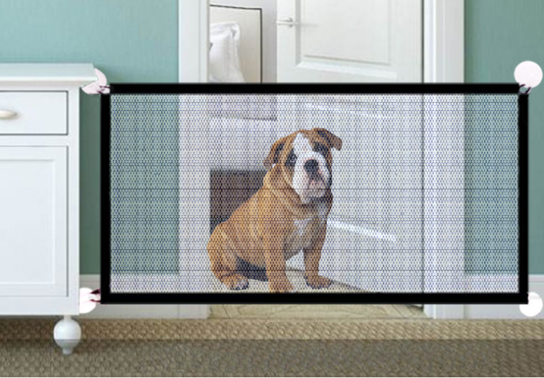 Black Foldable Protection Pet Safety Gate Metrolina Premiere Solutions