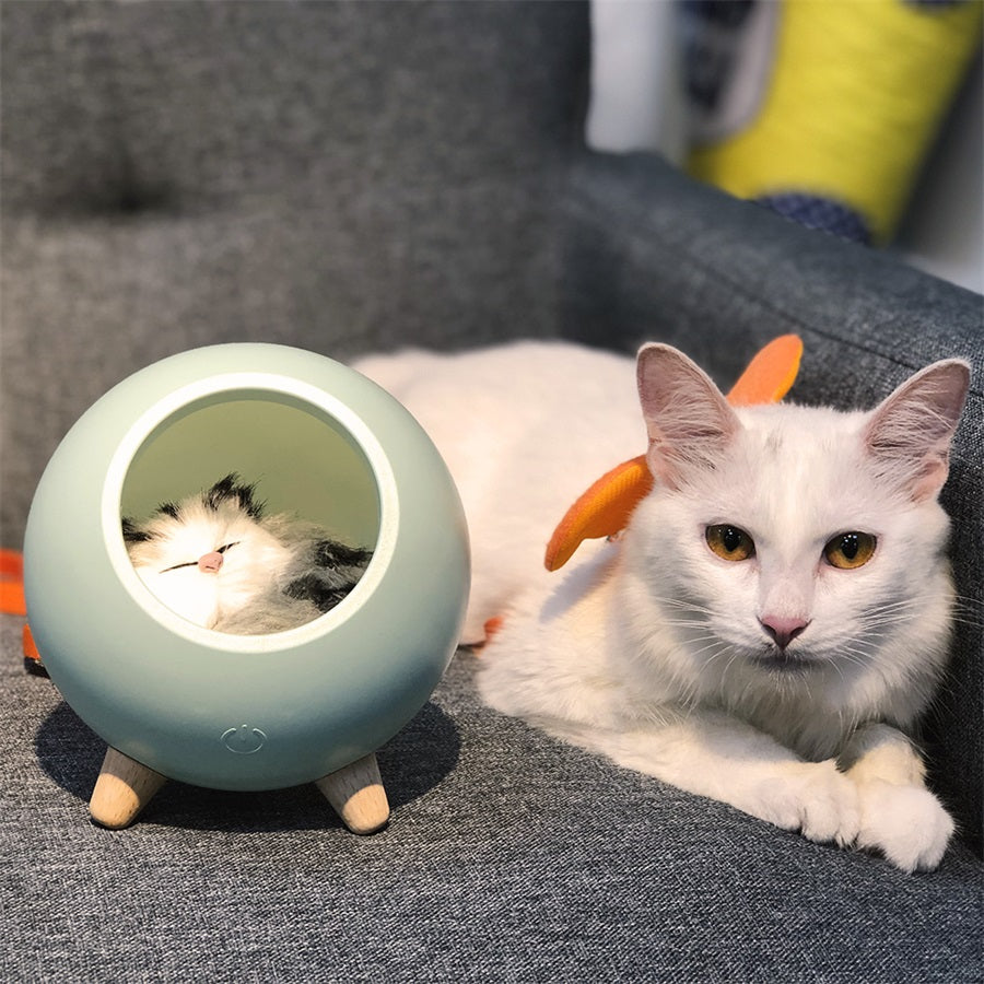 LED Cat Light USB Touch Night Llight Bionic Cat Stepless Dimming Atmosphere Night Light Room Decoration Lamp Holiday Gift Metrolina Premiere Solutions