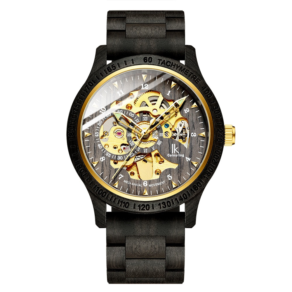 Classic Wooden Men's Mechanical Watch Metrolina Premiere Solutions