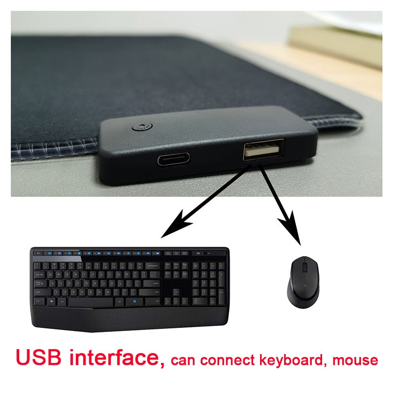 RGB Mouse Pad with Cable Metrolina Premiere Solutions