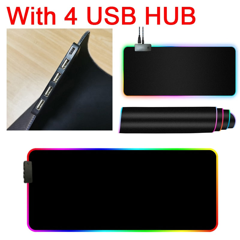 RGB Mouse Pad with Cable Metrolina Premiere Solutions