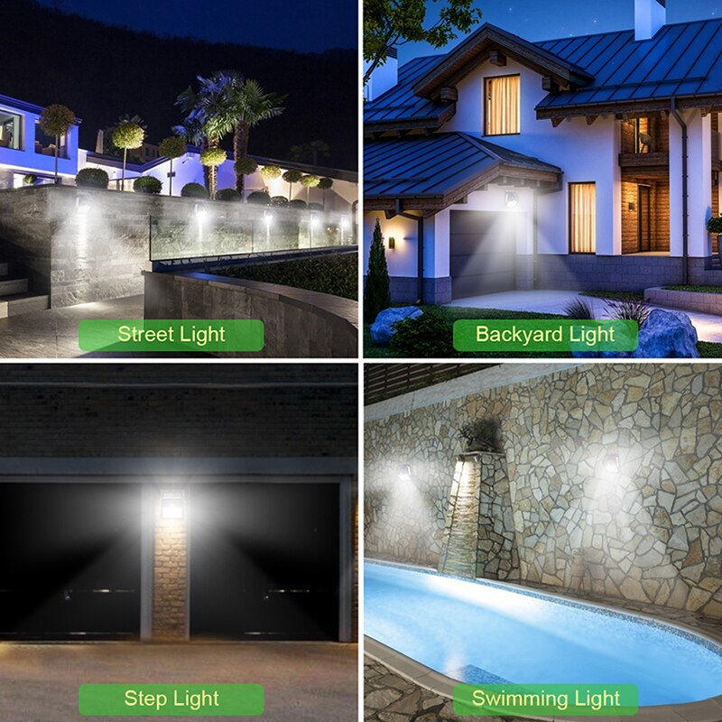Garden Solar Lamp PIR Motion Sensor LED Solar Light Solar Powered By Sunlight Waterproof for Outdoor Wall Street Decoration Metrolina Premiere Solutions