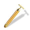 Energy 24K Gold T Beauty Bar Facial Roller Massager Metrolina Premiere Solutions