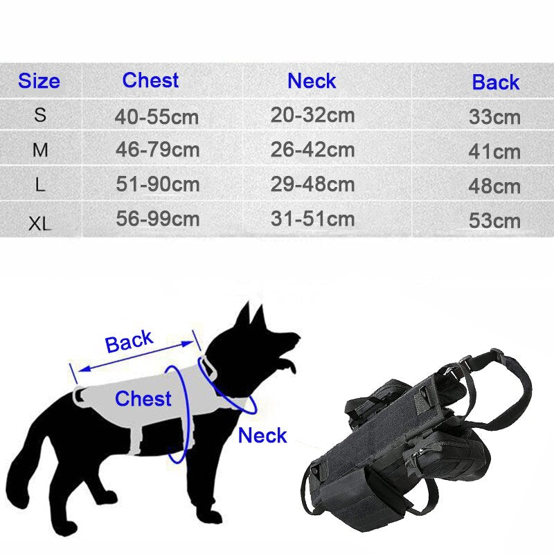 Tactical Military Dog Harness Metrolina Premiere Solutions