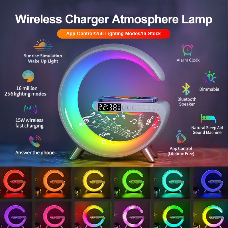Bluetooth Speaker Wireless Charger Lamp Metrolina Premiere Solutions