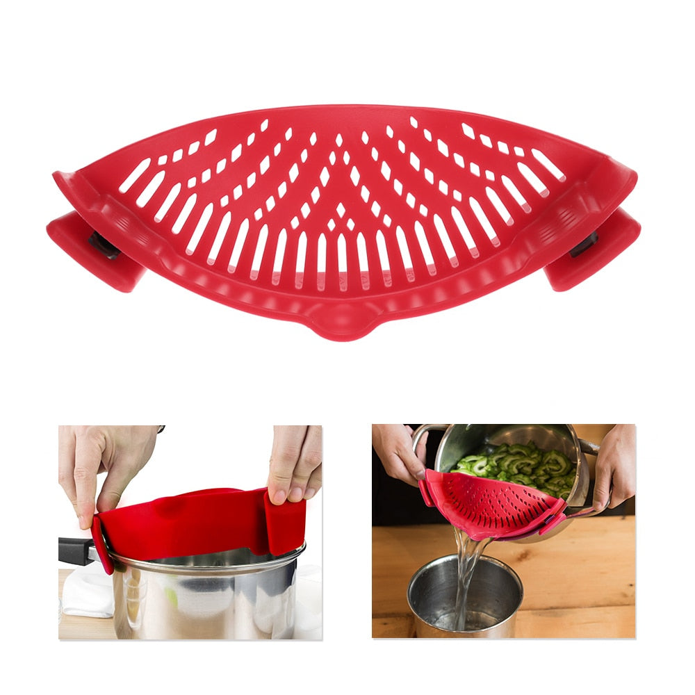 Silicone Kitchen Snap N Strain Filter Metrolina Premiere Solutions