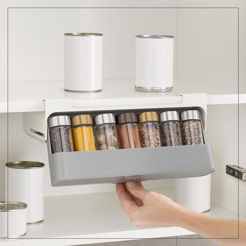 Kitchen Self-Adhesive Wall-Mounted Spice Organizer Metrolina Premiere Solutions