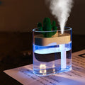 160ML Ultrasonic Air Humidifier Clear Cactus Color Light USB Essential Oil Diffuser Car Purifier Aroma Diffusor Anion Mist Maker Metrolina Premiere Solutions