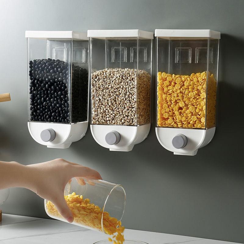 Wall-Mounted Kitchen Multi-Grain Sealed Jars Metrolina Premiere Solutions