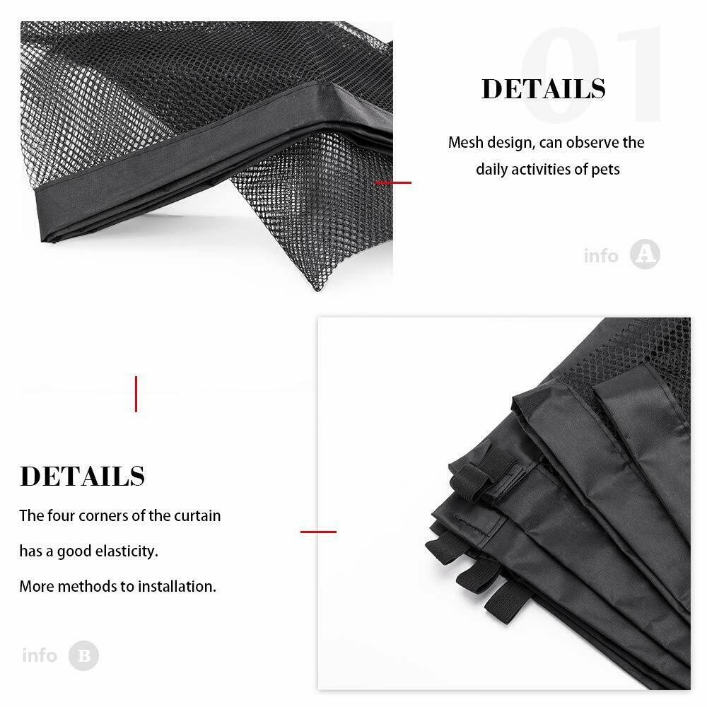 Black Foldable Protection Pet Safety Gate Metrolina Premiere Solutions
