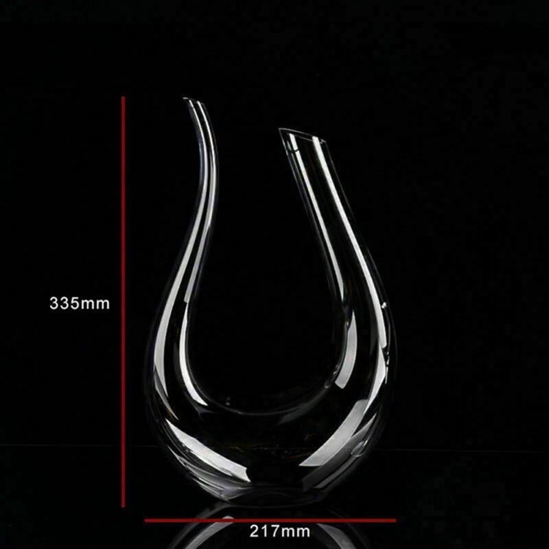 Crystal U-shaped 1500ml Wine Decanter Metrolina Premiere Solutions