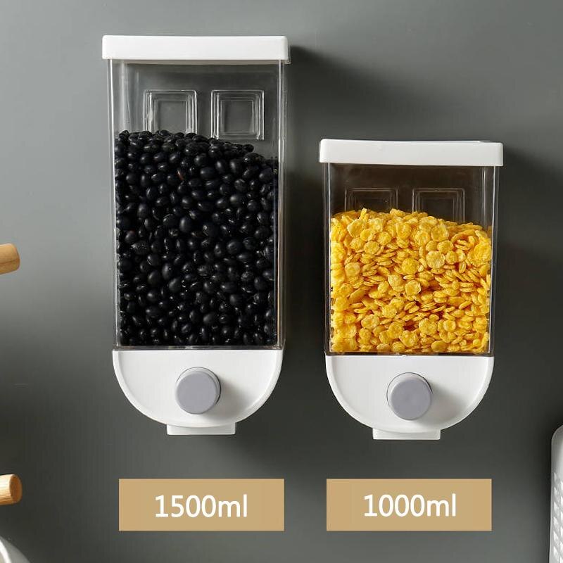 Wall-Mounted Kitchen Multi-Grain Sealed Jars Metrolina Premiere Solutions