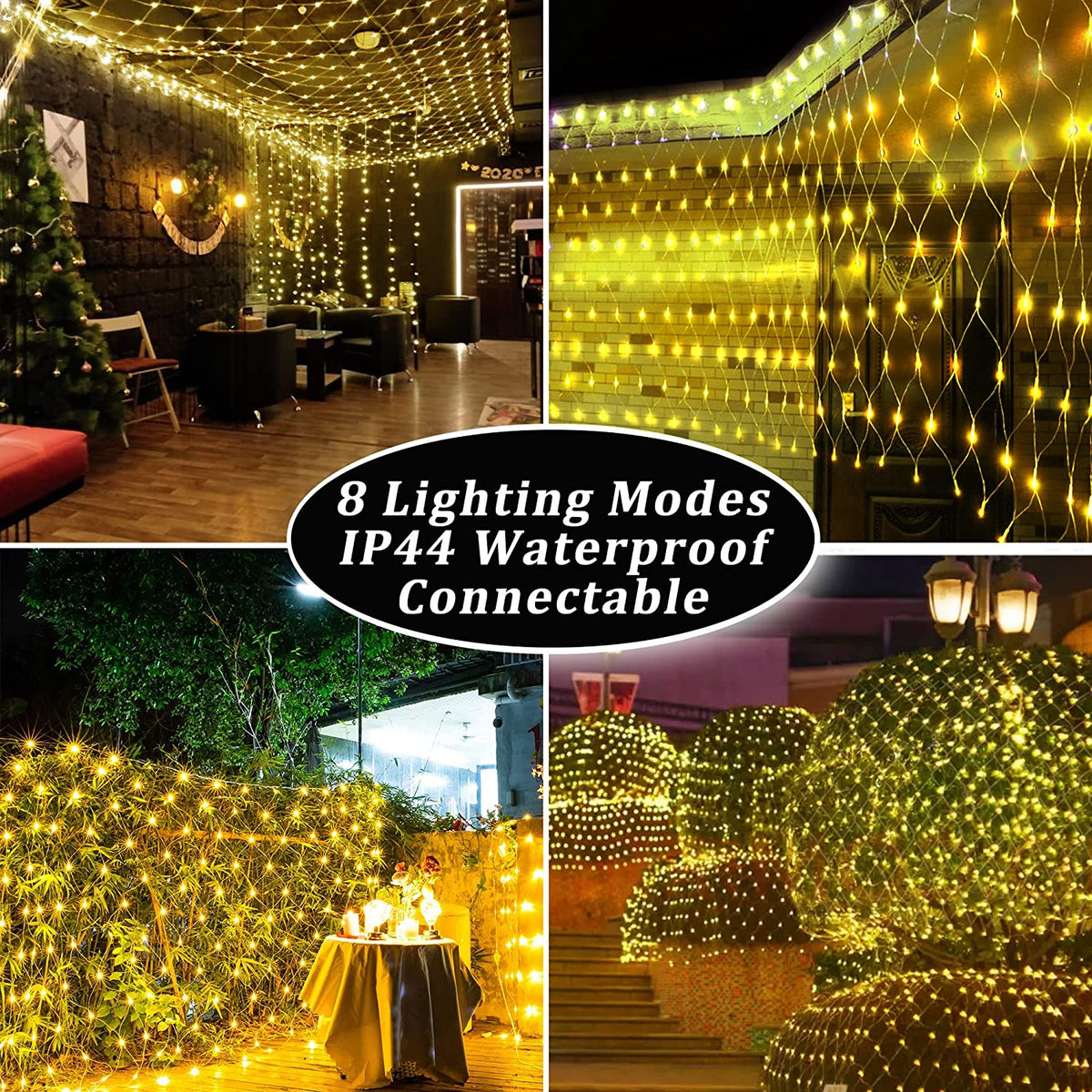 Net Mesh Solar Fairy Lights Metrolina Premiere Solutions
