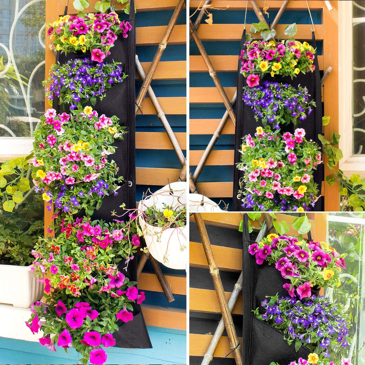 Vertical Hanging Garden Flower Pots Metrolina Premiere Solutions