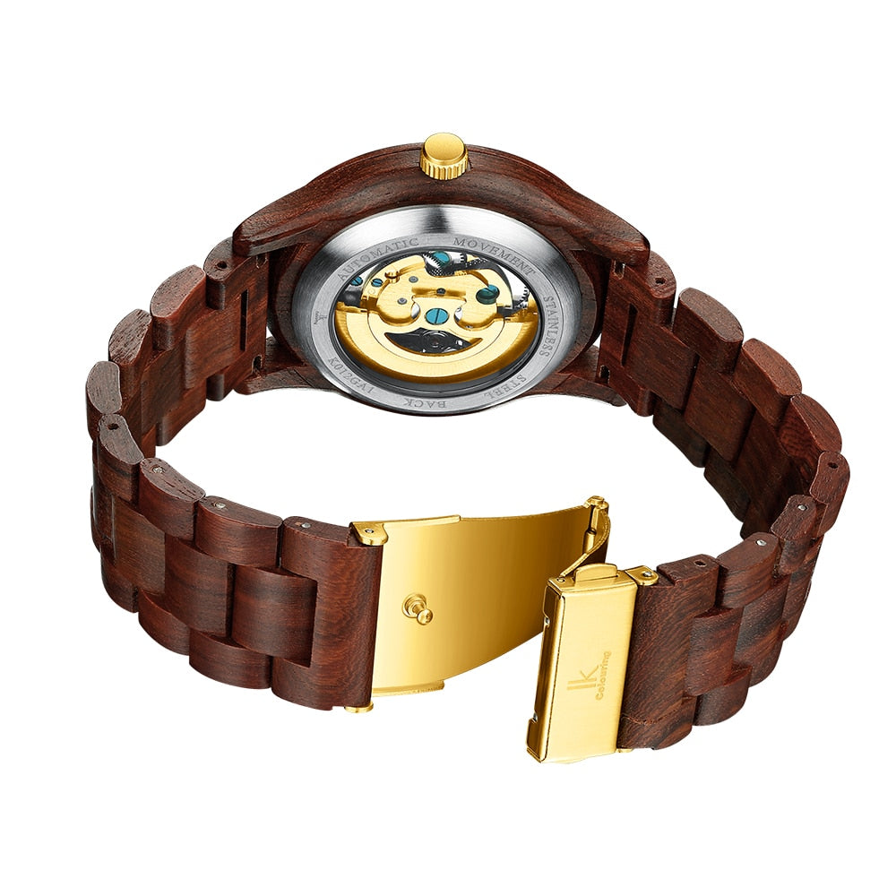 Classic Wooden Men's Mechanical Watch Metrolina Premiere Solutions
