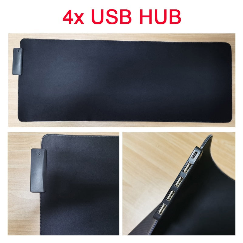 RGB Mouse Pad with Cable Metrolina Premiere Solutions
