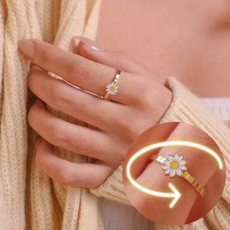 Fidget Spinner Rotatable Ring For Women Metrolina Premiere Solutions