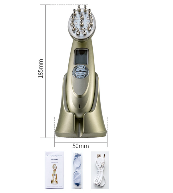 Electric Laser Hair Growth Comb Infrared EMS RF Vibration Massager Microcurrent Hair Care Hair Loss Treatment Hair Regrowth Metrolina Premiere Solutions