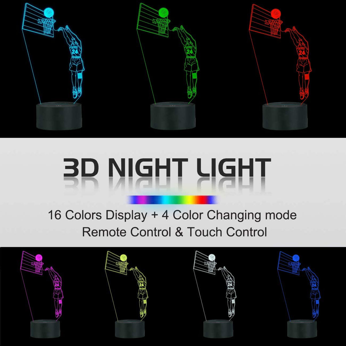 Basketball 3D Lamp Metrolina Premiere Solutions