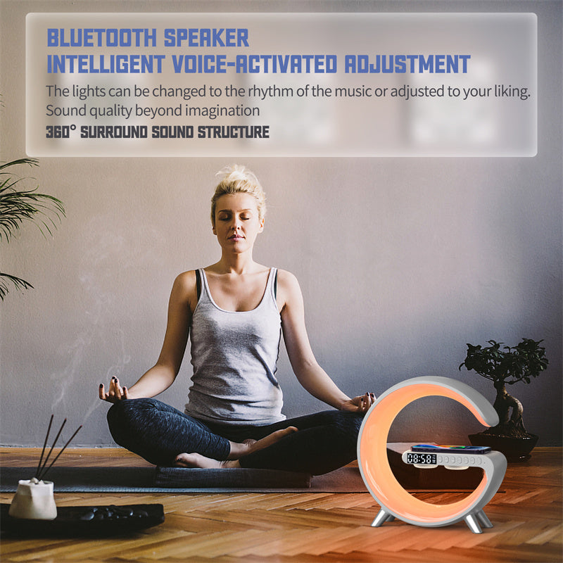 Bluetooth Speaker Wireless Charger Lamp Metrolina Premiere Solutions