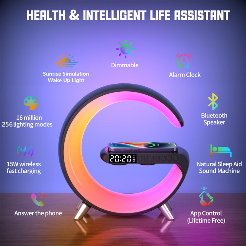 Bluetooth Speaker Wireless Charger Lamp Metrolina Premiere Solutions