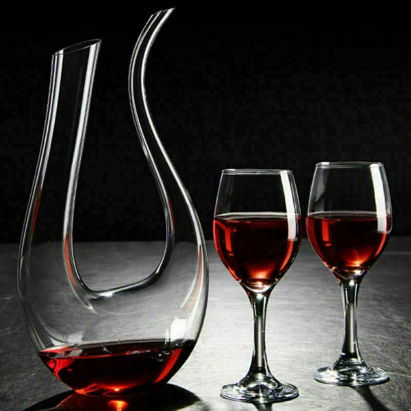 Crystal U-shaped 1500ml Wine Decanter Metrolina Premiere Solutions