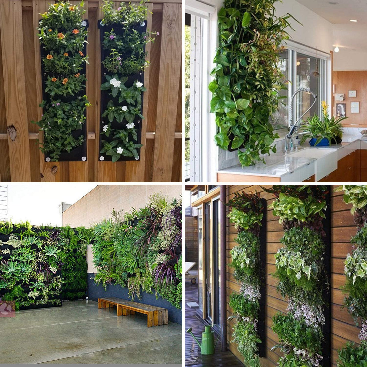 Vertical Hanging Garden Flower Pots Metrolina Premiere Solutions