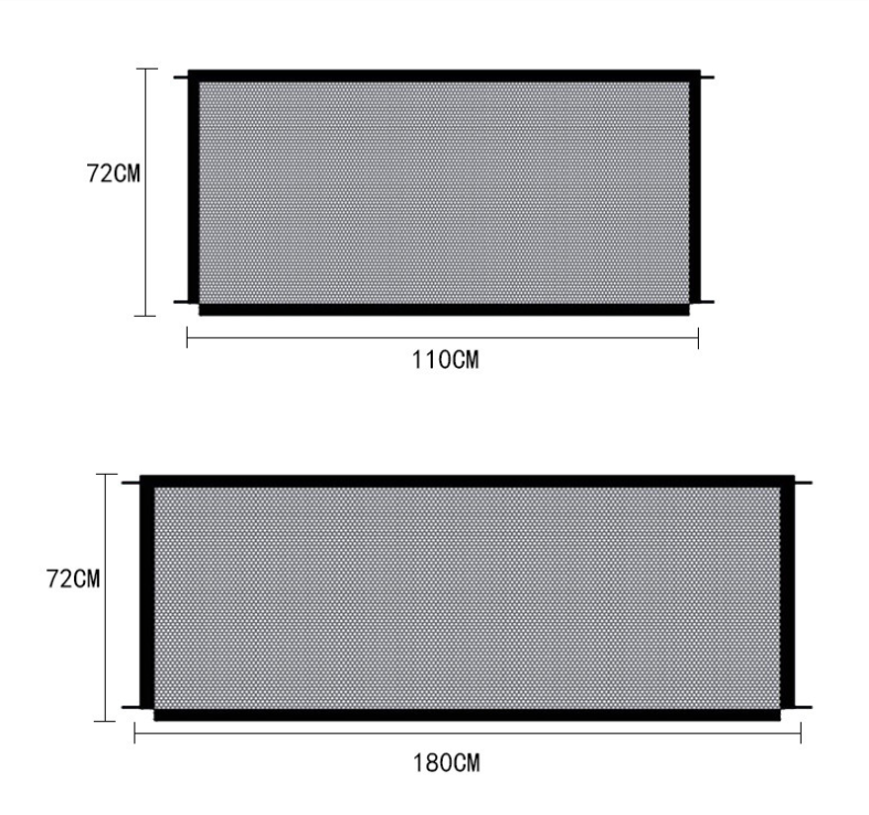 Black Foldable Protection Pet Safety Gate Metrolina Premiere Solutions