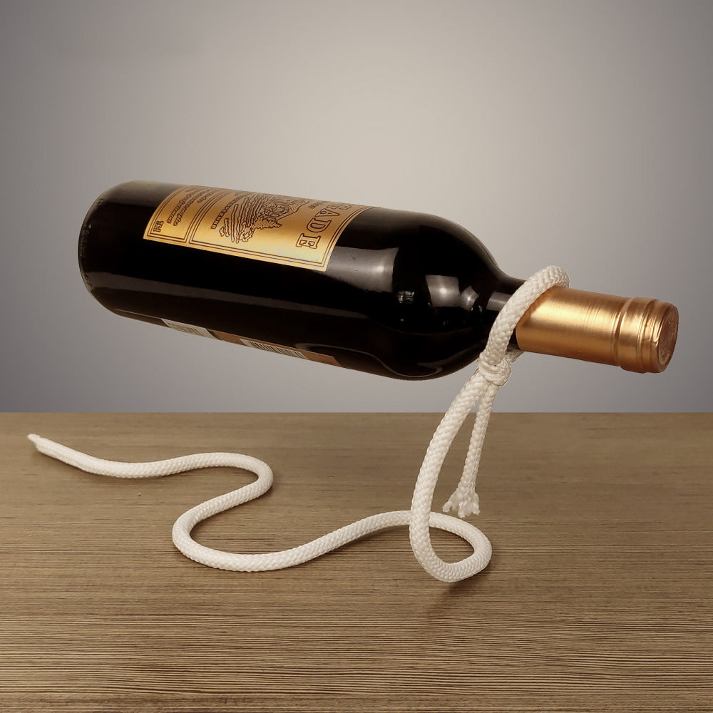 Suspended Rope Wine Bottle Metrolina Premiere Solutions