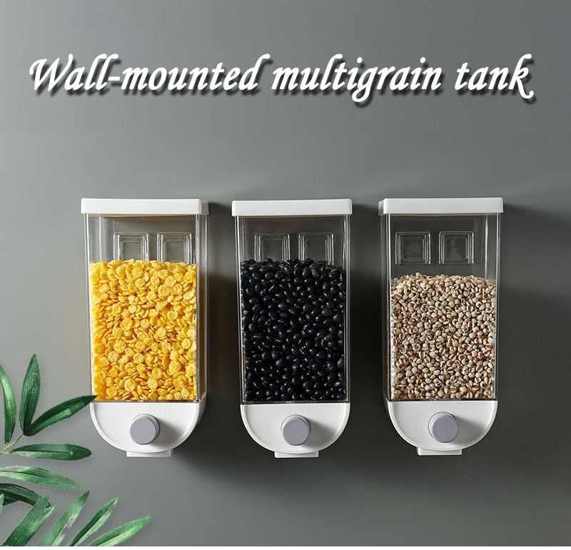Wall-Mounted Kitchen Multi-Grain Sealed Jars Metrolina Premiere Solutions