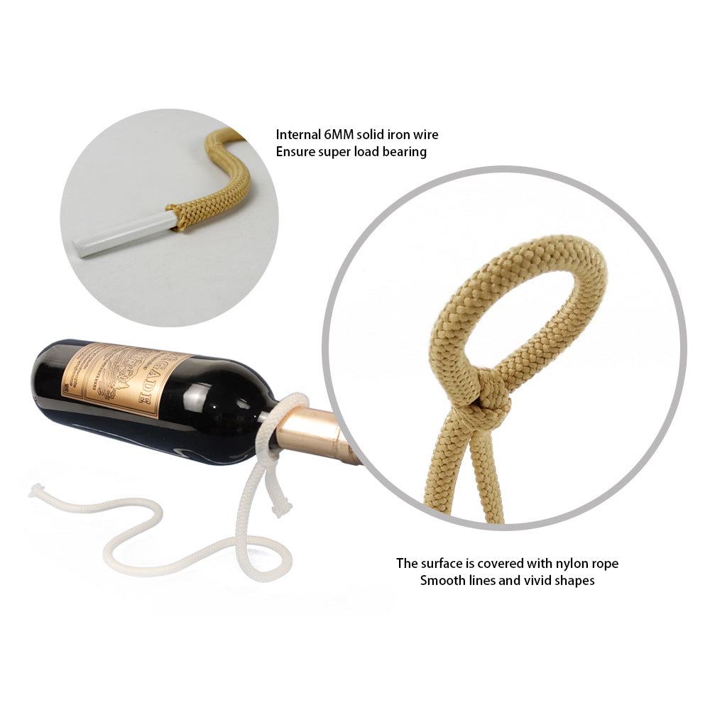 Suspended Rope Wine Bottle Metrolina Premiere Solutions