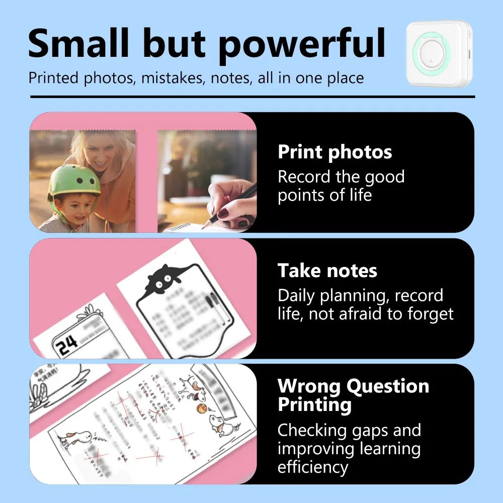 Mini Printer Portable Thermal Stickers Metrolina Premiere Solutions